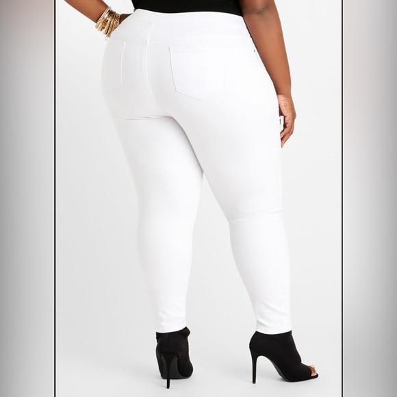 COPY - 3️⃣/$25 NWT Ashley Stewart white jeggings - Picture 2 of 6